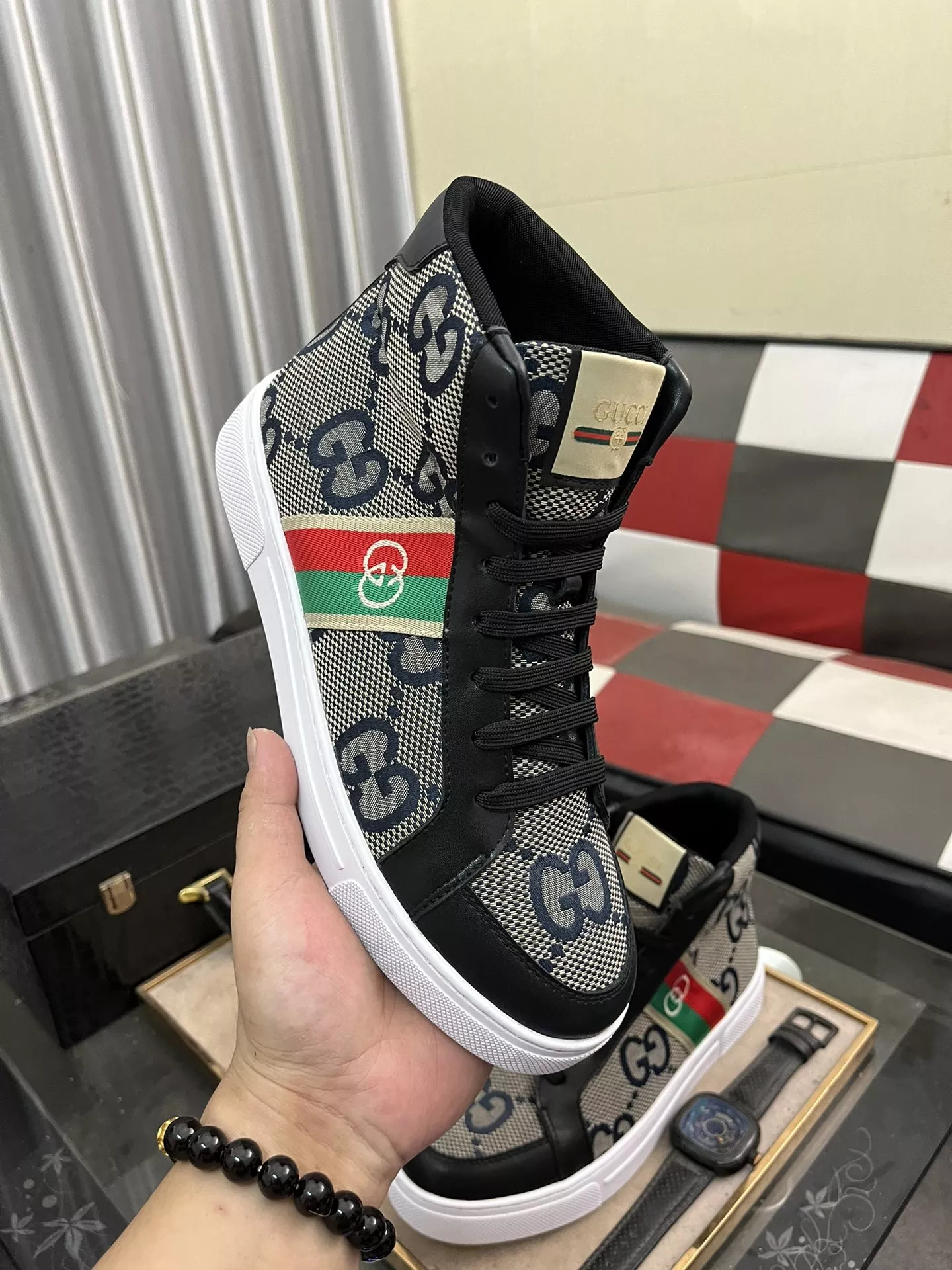 gucci high tops chaussures pour homme s_12741a33